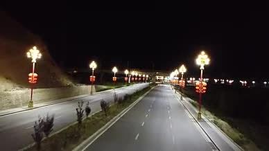 山南市贡布路夜景航拍视频的预览图